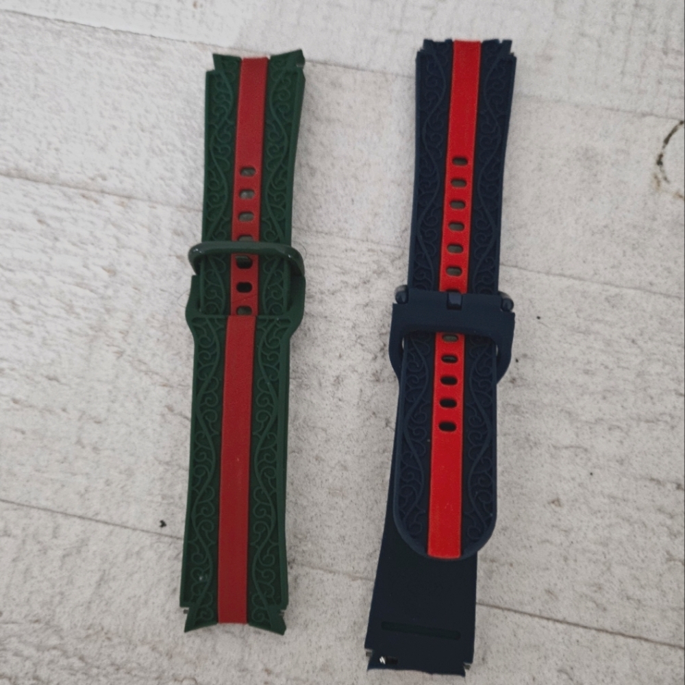 Red and Green Watch Straps